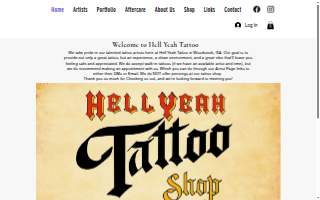 Hell Yeah Tattoo website