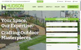 Hudson Landscape Services of Holly Springs website