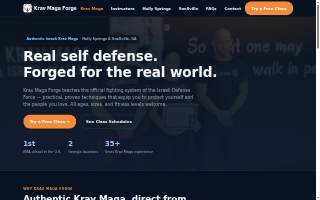 Krav Maga Forge Holly Springs website