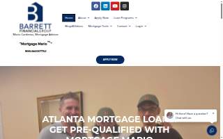 Mortgage Mario Barrett Financial Group website
