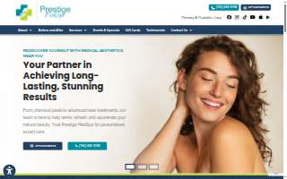 Prestige MedSpa website