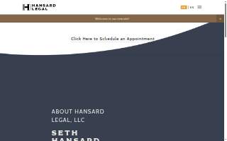 Hansard Legal, LLC website