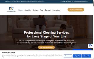 JJ Clean Place website