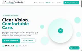 North Point Eye Care │ ATL Premier Orthokeratologist (Ortho-K) website