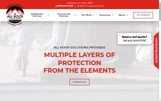 All Roof Solutions website