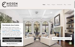 Chosen Interiors website