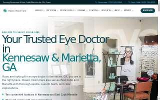 Classic Vision Care - Kennesaw website