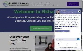 Elkhalil Law, P.C. website