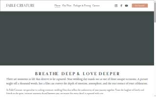 Fable Creature Video Production website