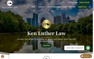 Ken Luther Law Office website