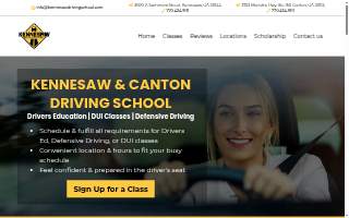 Kennesaw Driving School of Acworth website