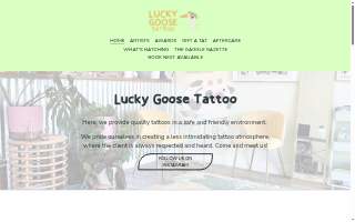 Lucky Goose Tattoo website
