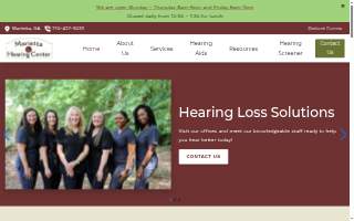 Marietta Hearing Center website