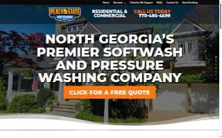 Peach State Softwash website