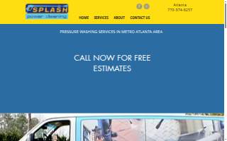 Splash Power Cleaning website