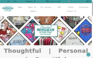 Coastal Monogram & Craft Vinyl website