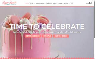 Super Sweet Bake Shop website