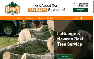 Foster's Tree Service website