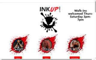 Ink up art studio website