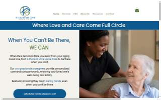 A Circle of Love Home Care website