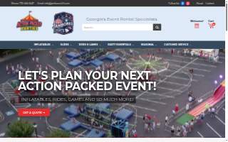 Action Packed Parties website