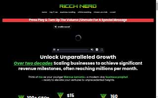 Chris Cota - Ricch Nerd, Professional Business Consulting website