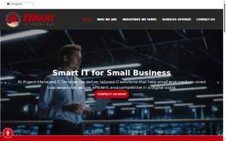 Ergent Managed IT Services website
