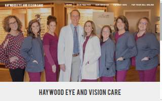 Haywood Eye & Vision Care website