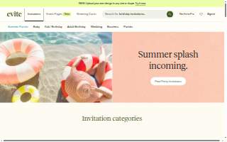 Invitations Event Suite website