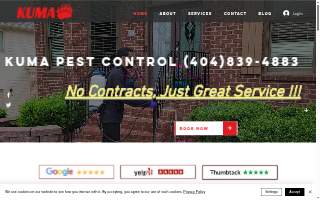 Kuma Pest Control website