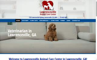 Lawrenceville Animal Care Center website
