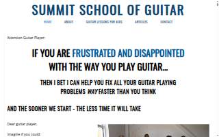 Lawrenceville Guitar Lessons website