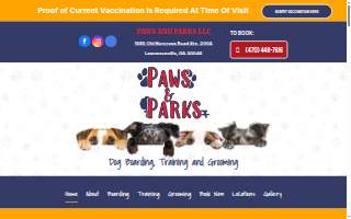 Paws & Parks LLC website