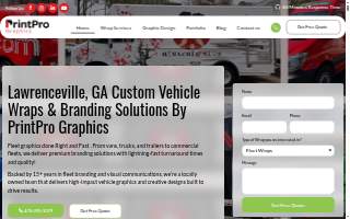 PrintPro Graphics website