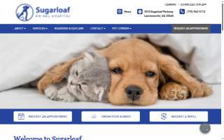 Sugarloaf Animal Hospital website