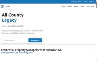 All County Legacy Property Management of Stonecrest website