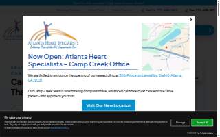 Atlanta Heart Specialists of Lilburn website