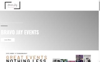 Bravo Jay Events & Entertainment website
