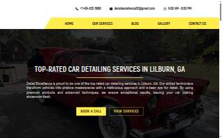 Detail Excellence Mobile Car Detailing & Ceramic Coatings website