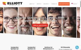 Elliott Immigration Law LLC website