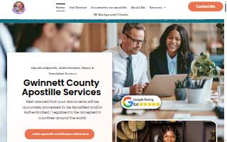 Gwinnett Apostille & Notary Services website