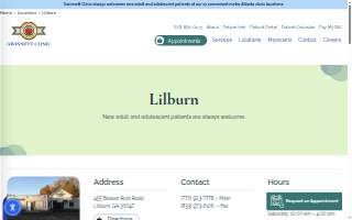 Gwinnett Clinic at Lilburn website