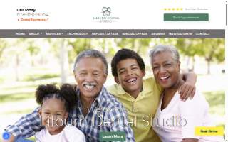 Lilburn Dental Studio website