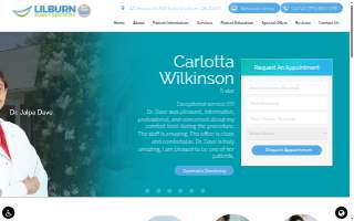 Lilburn Family Dentistry website