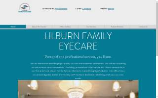 Lilburn Family Eyecare website