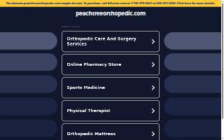 Peachtree Orthopedics | Duluth Office website