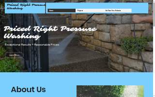 Priced Right Pressure Washing website