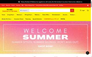 Victory Furniture & Mattress website
