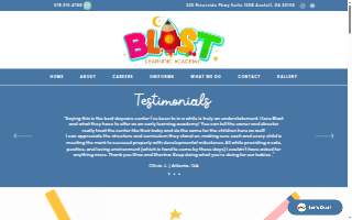 Blast Learning Academy website