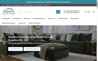 Douglasville Furniture & Mattress website
